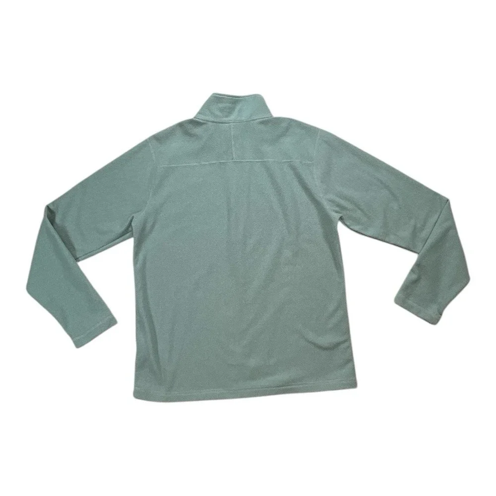The North Face Mens‎ Textured Cap Rock Quarter Zip Medium Blue Green